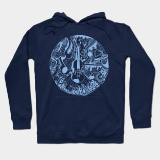 Light Blue Circle of Music Hoodie